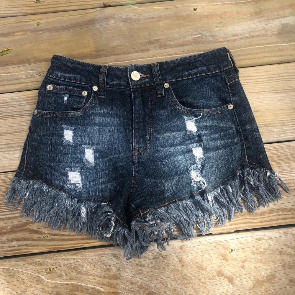 Altar’d State Distressed Jean Shorts